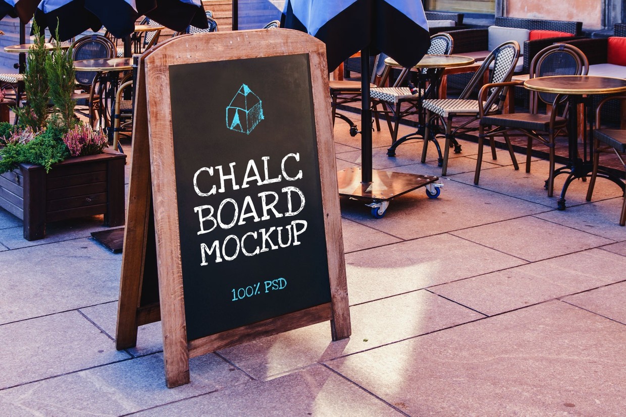 chalc board mockup 3 - chalc board mockup